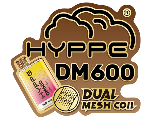 HYPPE DM600 2 % 600 PUFF - DUAL MESH COIL - DISPOSABLE VAPE POD DEVICE **(PACK OF 10)**